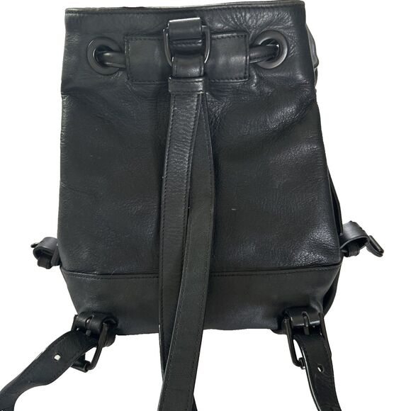 Opening Ceremony Black Izzy Convertible Backpack/ Bucket Bag  Drawstring Handbag main image 9